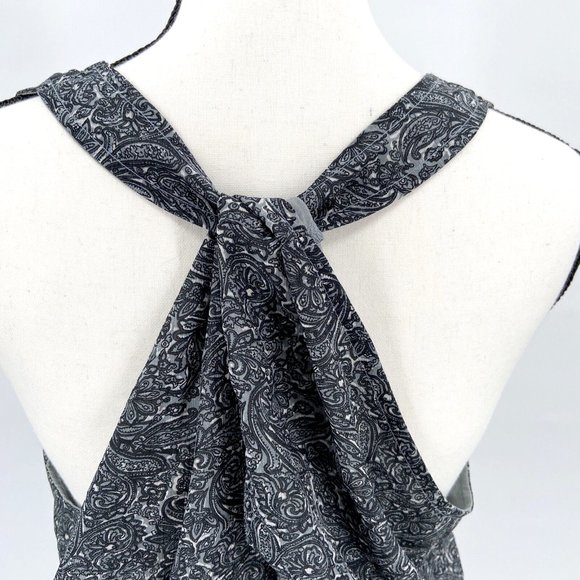 Converse One Star XL Sundress Semi Sheer Gray and Black Paisley Wrinkle Resist - Picture 3 of 9